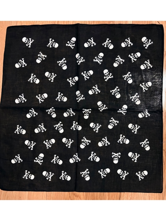 Other - Black Skull and Crossbones Lightweight Scarf - New Without Tags